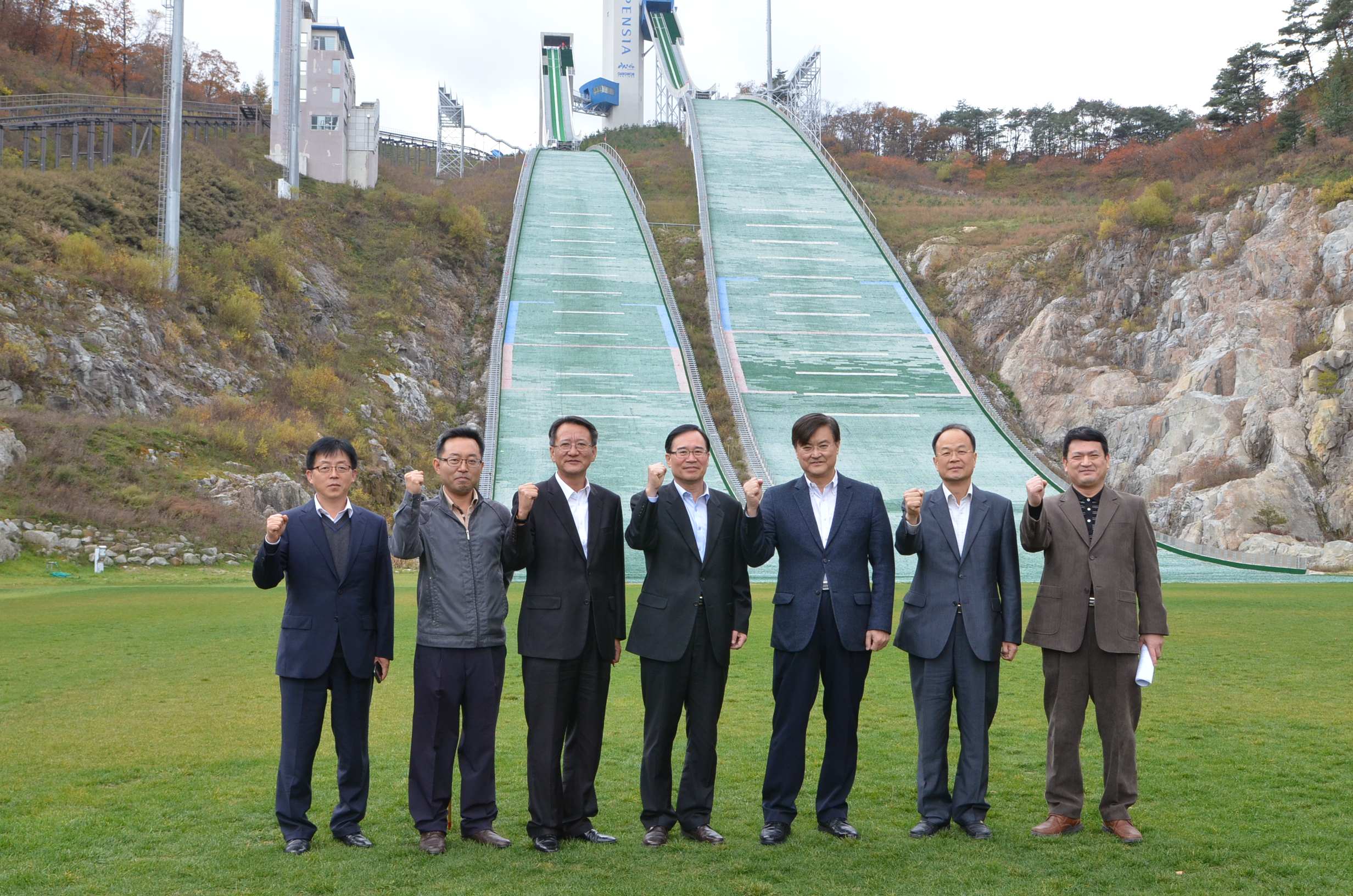 평창올림픽 경기장 방문 - 포토이미지