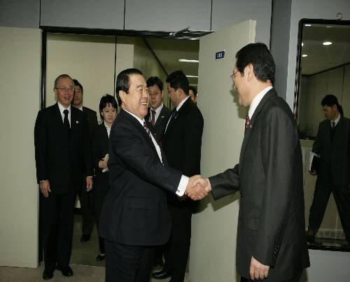 일본 국토 교통성 장관 접견 (2007.01.12)