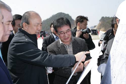 충청권 고속도로 건설현장 방문 (2008/03/18) - 포토이미지