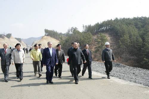 충청권 고속도로 건설현장 방문 (2008/03/18) - 포토이미지