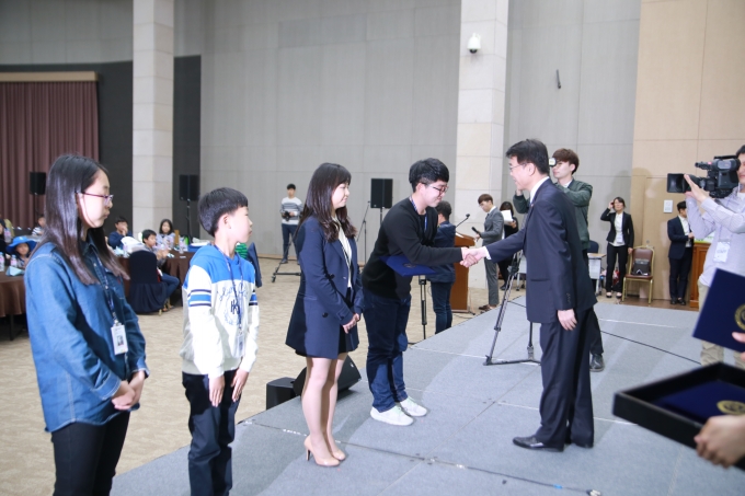 강호인 장관, 2016년 국토교통부 어린이 청년 기자단 발대식 - 포토이미지