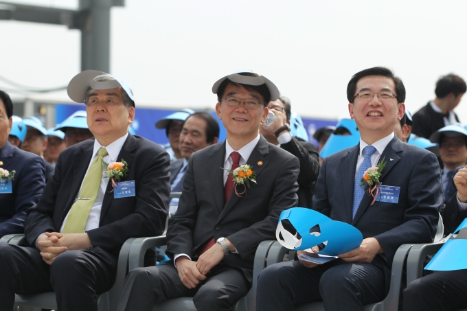 강호인 장관, 인천공항 제2여객터미널 상량식 - 포토이미지