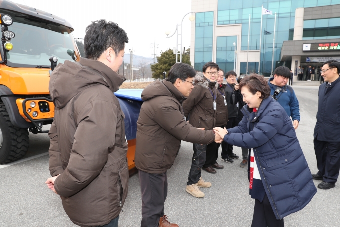 김현미장관, 평창올림픽 대비 제설대책 추진상황 점검 - 포토이미지