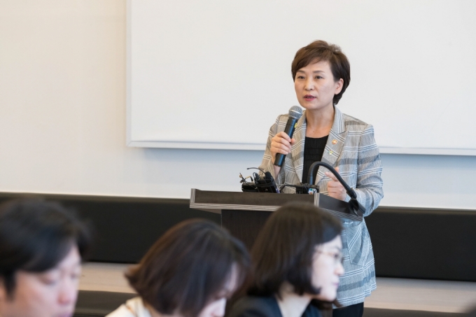 김현미 장관, 기자단 간담회 - 포토이미지