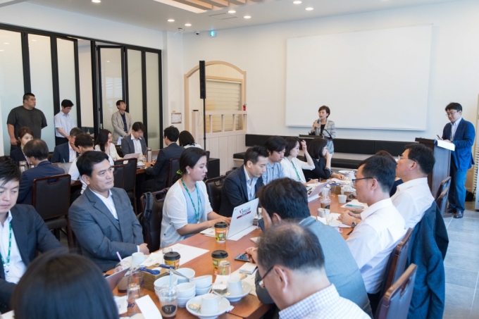 김현미 장관, 기자단 간담회 - 포토이미지