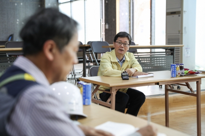 손병석 차관, 민간 건설현장 긴급 방문 태풍 대응 상황 점검 - 포토이미지