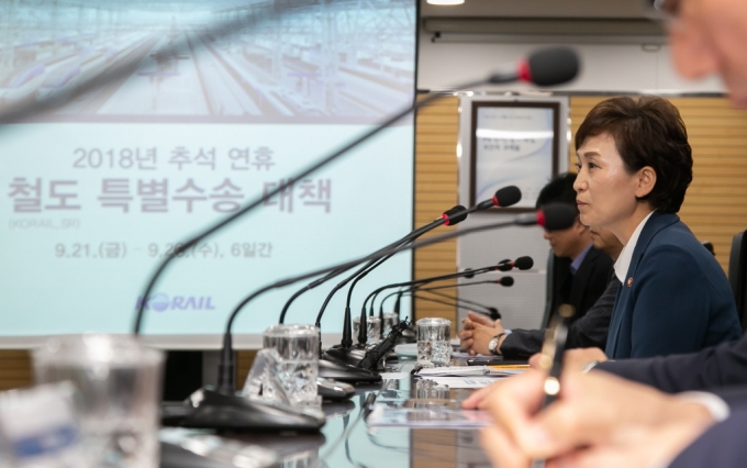 김현미 장관, “안전하고 편리한 고향 길 위한 교통관리” 강조 - 포토이미지