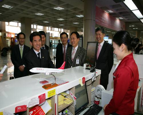 설 교통대책 현장순시(김포공항) (2009/01/23) - 포토이미지