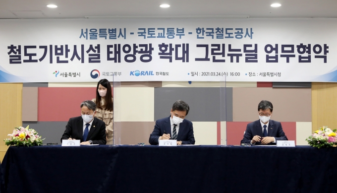 철도기반시설 태양광 확대 그린뉴딜 업무협약식 - 포토이미지