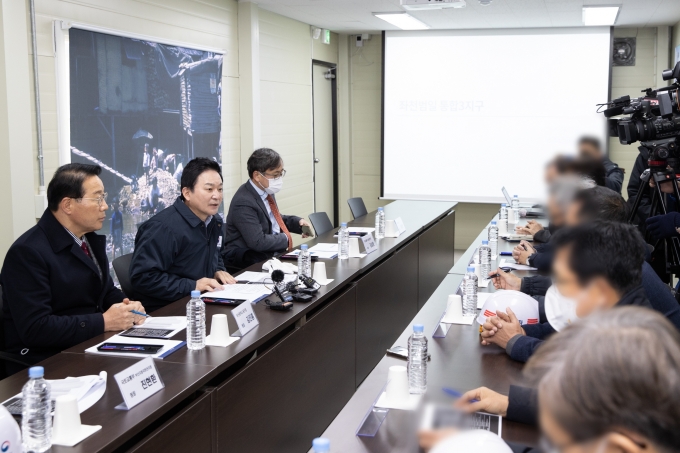 원희룡 장관, 화물연대 운송거부 및 건설노조 공사중단 관련 현장점검 - 포토이미지