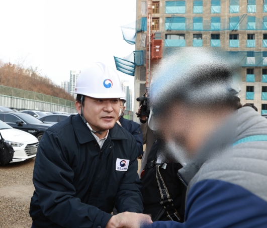 국토부 장관 인천 건설현장 점검 - 포토이미지