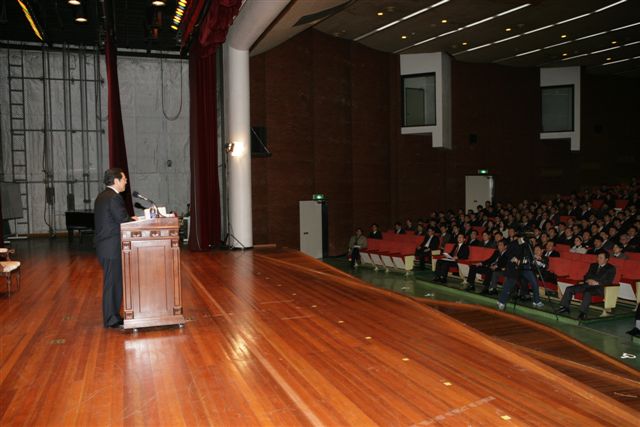 이용섭 건교부장관 취임식이 12월11일 오후 과천청사에서 열렸다.(2006/12/11) - 포토이미지