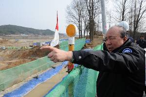 한강6공구 강천보건설단 현장 방문