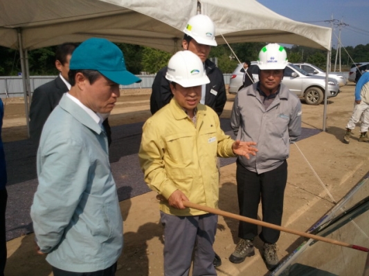 한강살리기사업 이포보 공사현장 점검 - 포토이미지