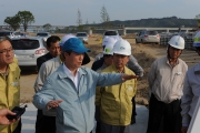 한강살리기사업 이포보 공사현장 점검
