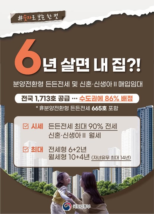 분양전환형 매입임대주택 두 번째 입주자를 모집합니다.