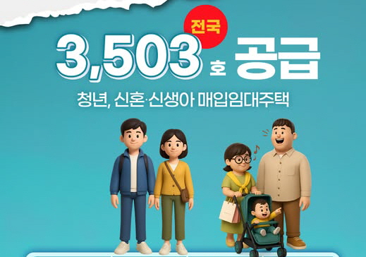 3503호 공급 청년신손신생아 매입임대주택