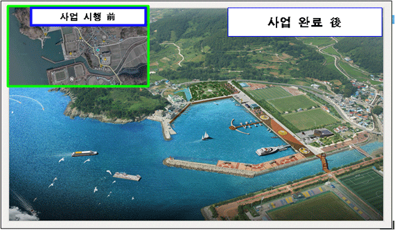 공사전 전경사진 개발완료 조감도