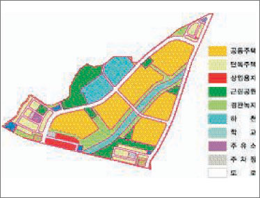 의왕 청계지구 토지이용