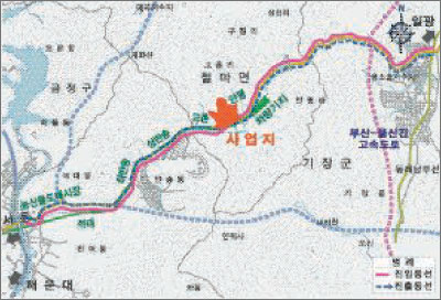 부산 고촌지구 교통망 확충 계획 