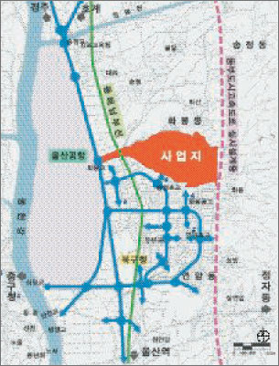 울산 화봉2지구 교통망 확충 계획 