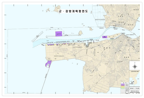 군ㆍ장항 계획평면도