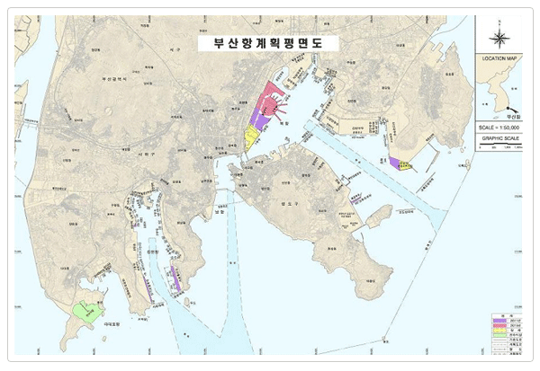 부산항계획평면도