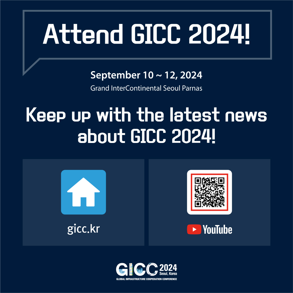 pic 6. Attend GICC 2024!
September 10 ~ 12, 2024
Grand InterContinental Seoul Parnas

Keep up with the latest news about GICC 2024!
gicc.kr