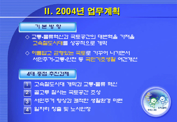 Ⅱ.2004년 업무계획