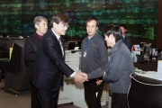 철도 관제센터 순시중인 서승환 장관