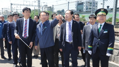 광운대역 철도물류현장, 경춘선 폐선부지 공원화 사업 현장 방문