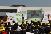유일호 장관, 어린이 그림그리기 대회 참석