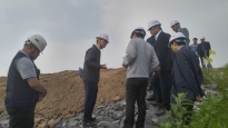 손병석 차관, 성환천 지방하천 정비사업(충남 천안) 수해대비 현장 점검