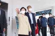 김현미 장관, 부산 스마트시티 시범도시 현장점검