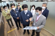 국토부 노형욱 장관, 김포공항 방역현장 점검