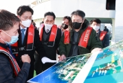 국토부 노형욱 장관, 가덕도신공항 사업 예정지 현장점검