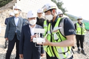 이원재 제1차관, 스마트 건설현장 점검