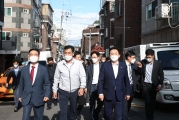 원희룡 장관, 김포공항 주변 소음피해지역 방문