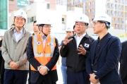 인덕원~동탄 철도건설 항타기 전도 사고 현장 점검