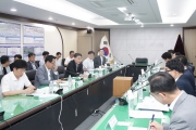 건설 안전사고 관련 대책회의