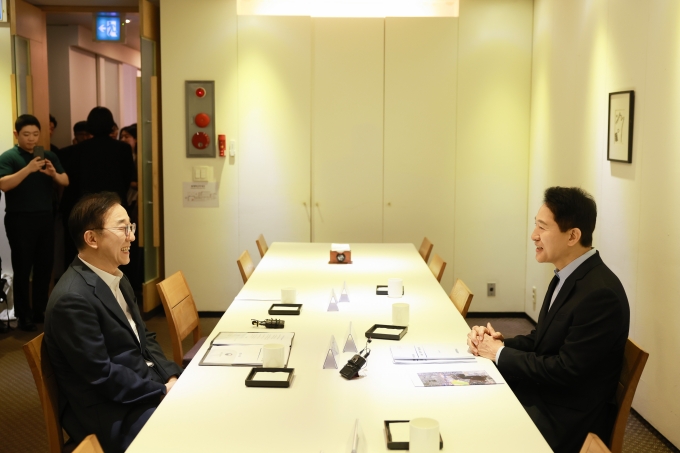 국토교통부 장관 서울시장 면담 - 포토이미지