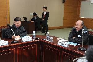 한탄강댐, 군남홍수조절지 현장 안전점검 (정종환장관)