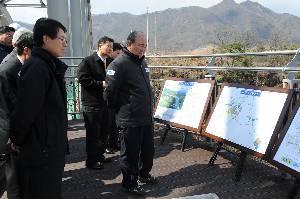 한탄강댐, 군남홍수조절지 현장 안전점검 (정종환장관)