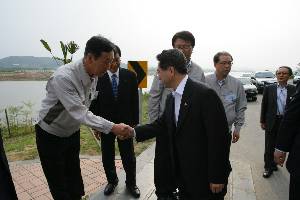 낙동강 함안보 현장 시찰