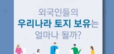 [카드뉴스] 외국인들의 우리나라 토지 보유는 얼마나 될까?