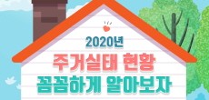 [카드뉴스] 2020년 주거생태 현황 꼼꼼하게 알아보자